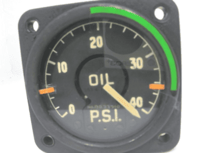 Instrumento de Avião Mostrador de Pressão de Óleo Motor
