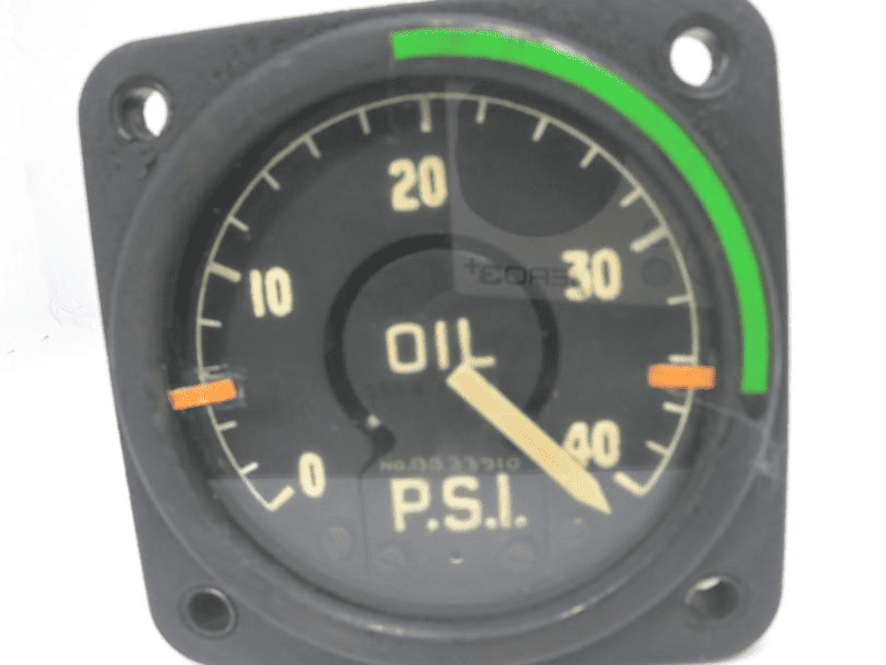 Instrumento Medidor de Pressão de Oléo Motor Avião a Jato