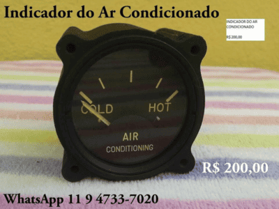 Instrumento de Avião Indicador do Ar Condicionado