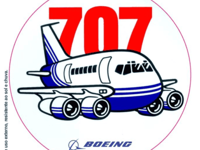 Adesivo de Avião com Impressão Digital Linha Boeing