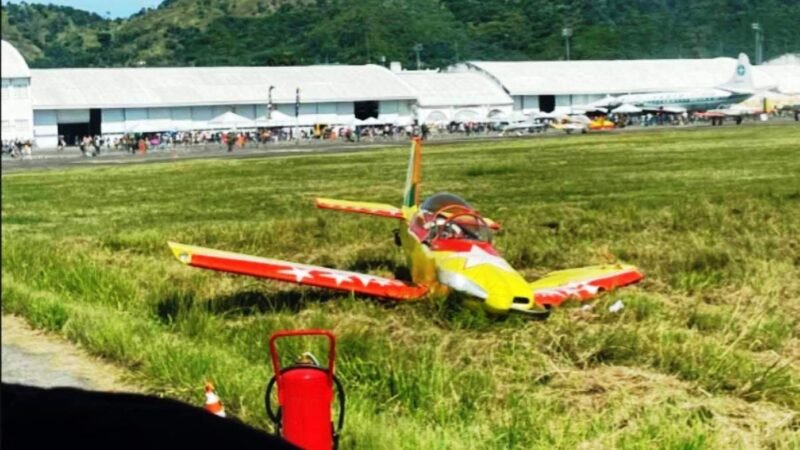 Aviao-RV-8-do-Cmte-Ferrari-acidentado-durante-evento-aereo-no-MUSAL-2025