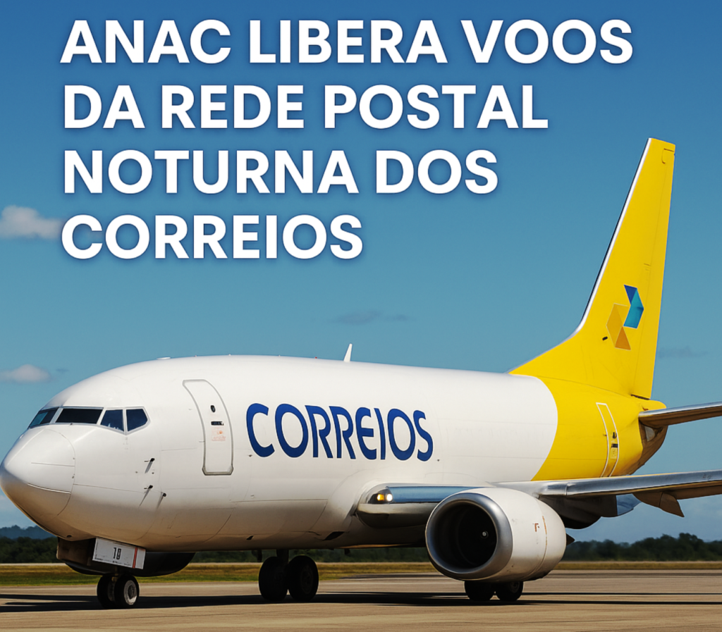 ANAC Libera os voos da Rede Postal Noturna dos Correios
