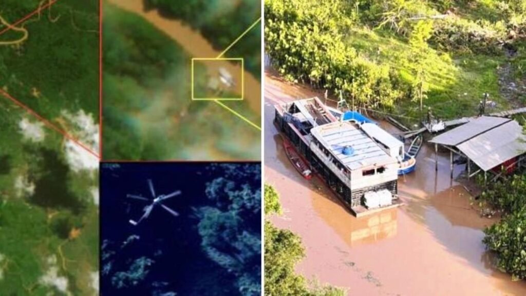 Aviao-R-99-localiza-mini-submarino-usado-no-trafico-de-drogras_Imagens-Operacao-FAB
