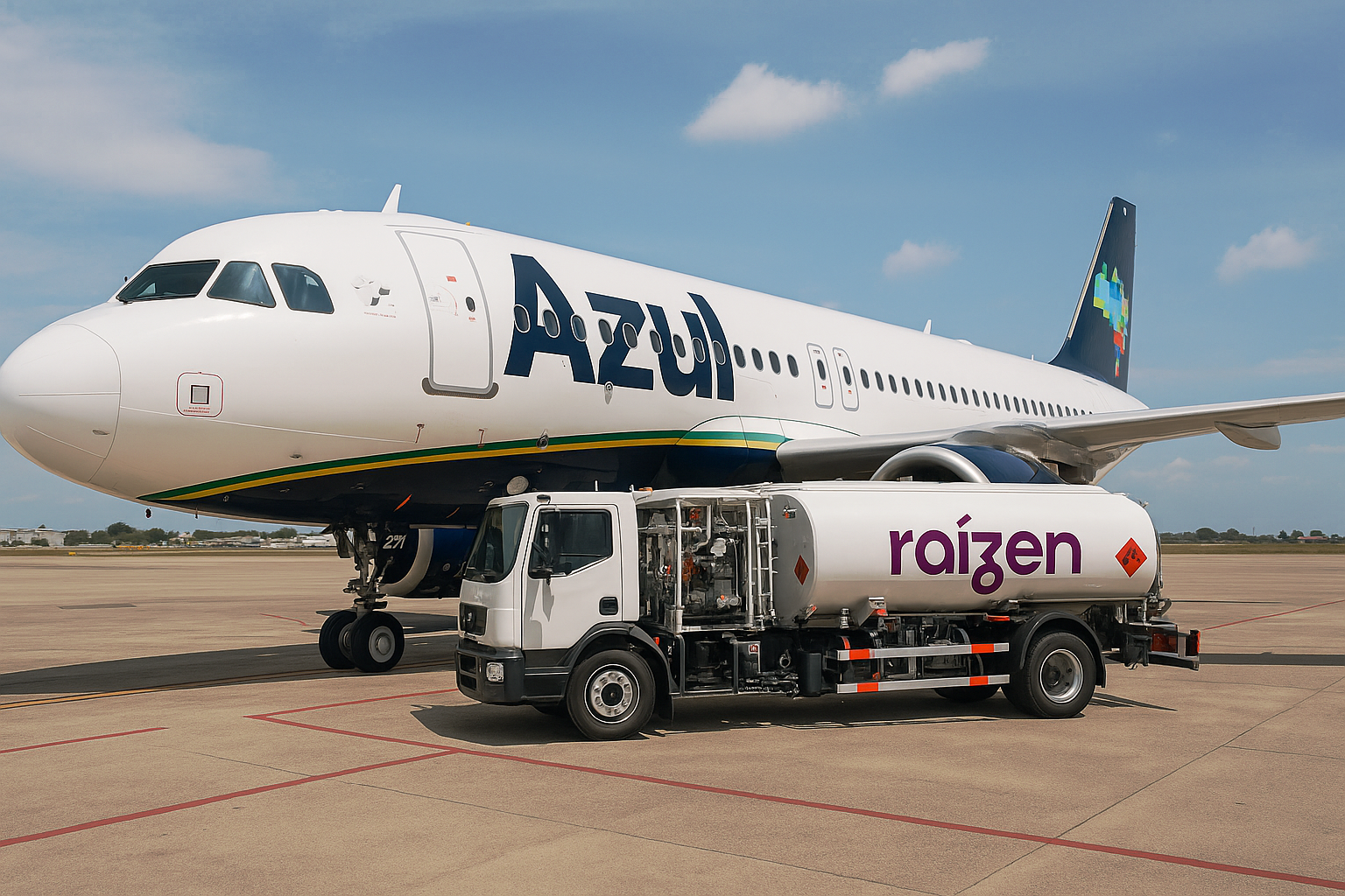 Azul tenta barrar corte de combustível por parte da RAIZEN