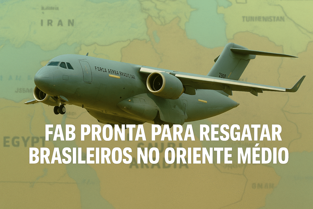 FAB KC 30 pronta para resgatar brasileiros no Oriente Médio