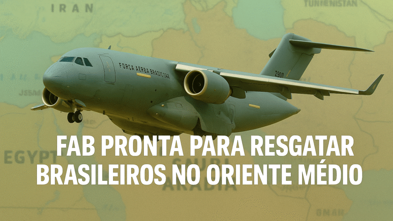 FAB KC 30 pronta para resgatar brasileiros no Oriente Médio