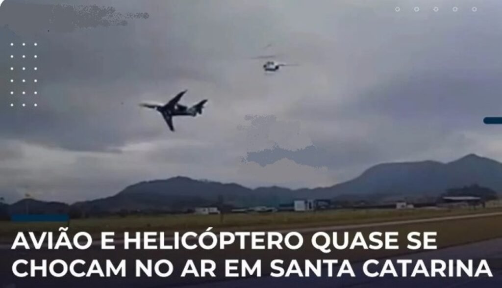 Jato-Executivo-e-Helicoptero-Quase-se-Chocam-no-Ar