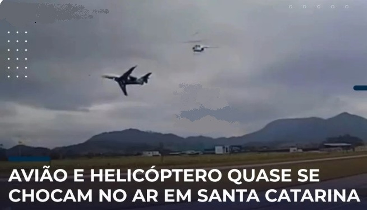 Jato-Executivo-e-Helicoptero-Quase-se-Chocam-no-Ar