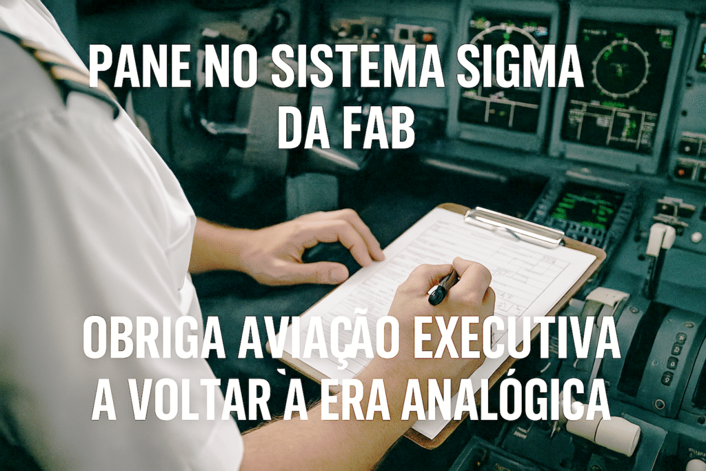 Pane no sistema Sigma da FAB obriga aviação executiva a retornar aos planos de voo manuais com formulários em papel