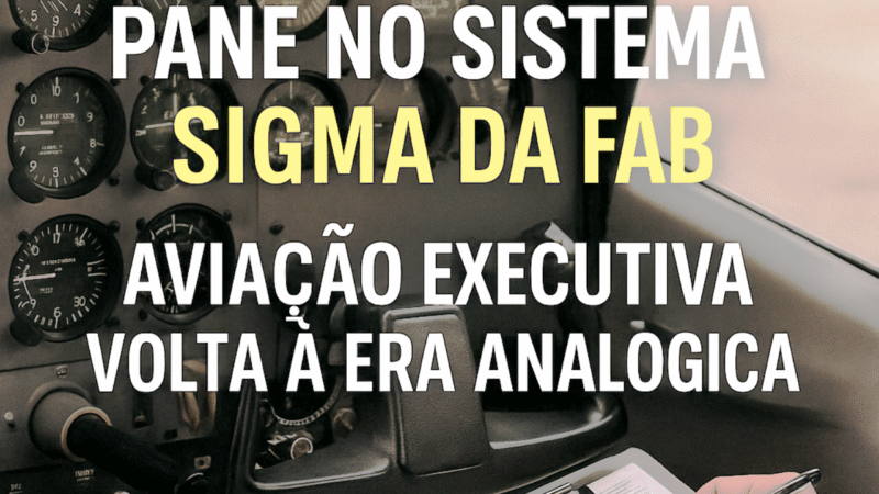 Pane no sistema Sigma da FAB obriga aviação executiva a retornar aos planos de voo manuais com formulários em papel