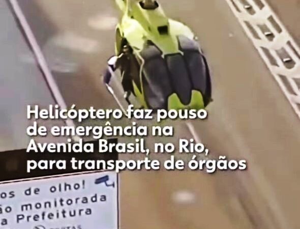 Helicoptero-pousa-na-Av-Brasil-para-resgate-de-orgaos-humano