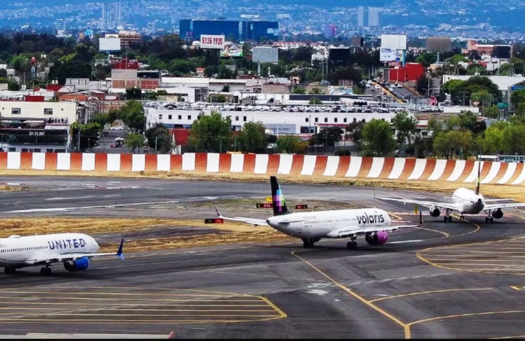 Quase Colisão na Pista na cidade do México