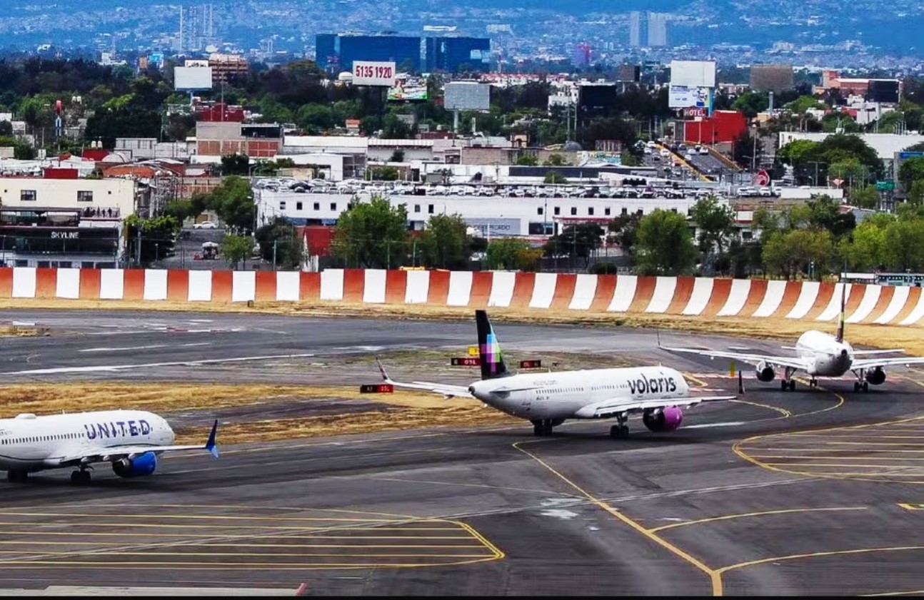 Quase Colisão na Pista na cidade do México