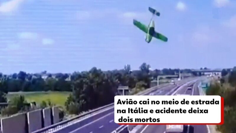 Queda de Ultraleve em Rodovia na Itália