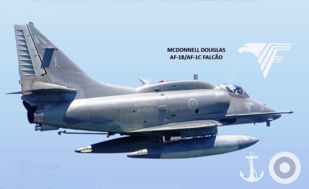 A-4 Skyhawk da Marinha do Brasil Esquadrão VF-1_Crédito Aviação em Floripa