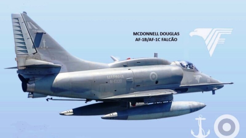 A-4 Skyhawk da Marinha do Brasil Esquadrão VF-1_Crédito Aviação em Floripa