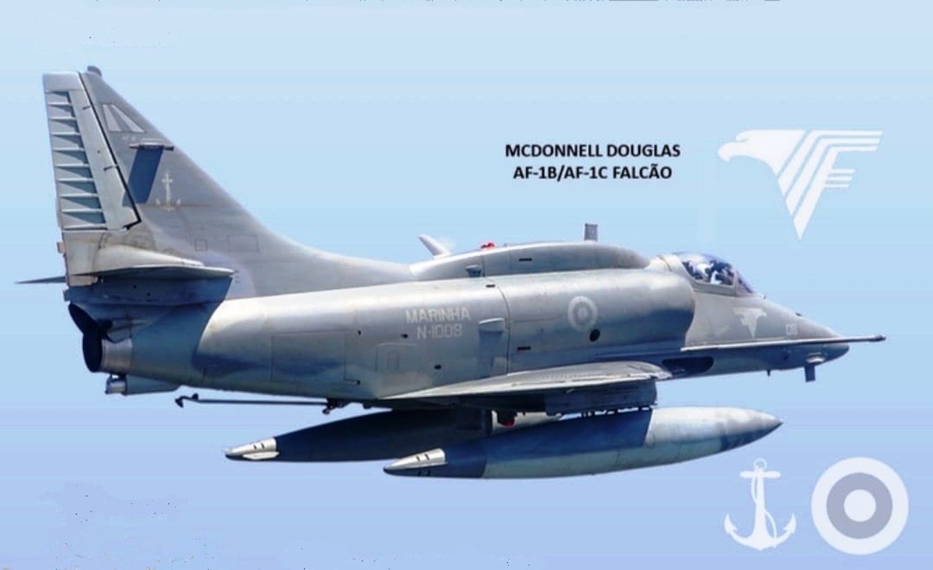 A-4 Skyhawk da Marinha do Brasil Esquadrão VF-1_Crédito Aviação em Floripa
