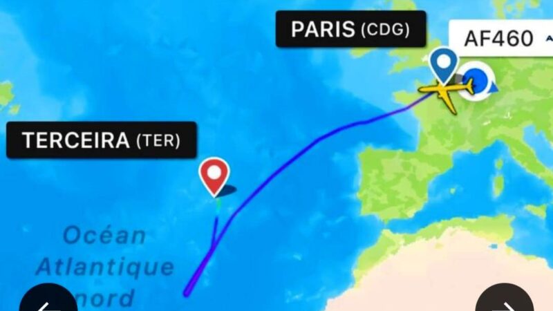 Airbus A-350-900 da Air France Declara Mayday e pousa em Base Militar no Oceano Atlantico