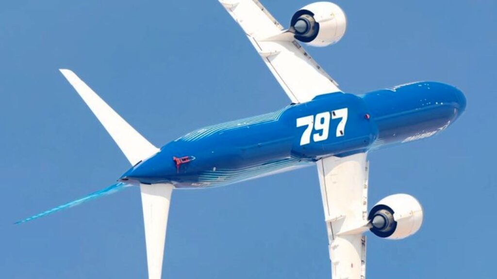 Avião Boeing 797 que deverá ser fabricado em Washington-EUA