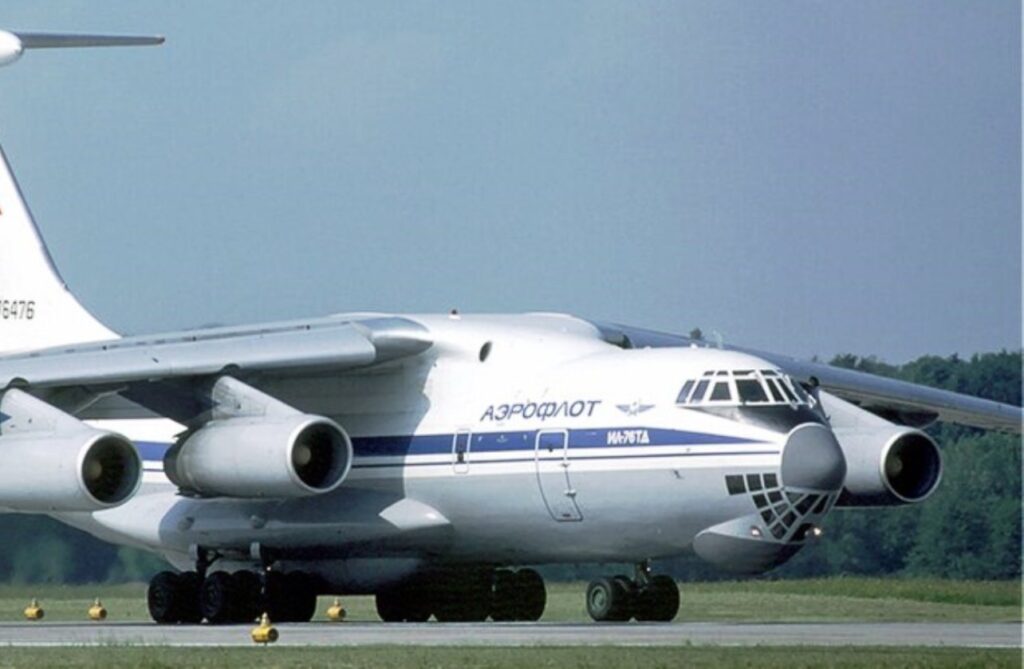 Avião Ilyushin Il-76TD, operado pela Aviacon Zitotrans_Imagem Divulgação
