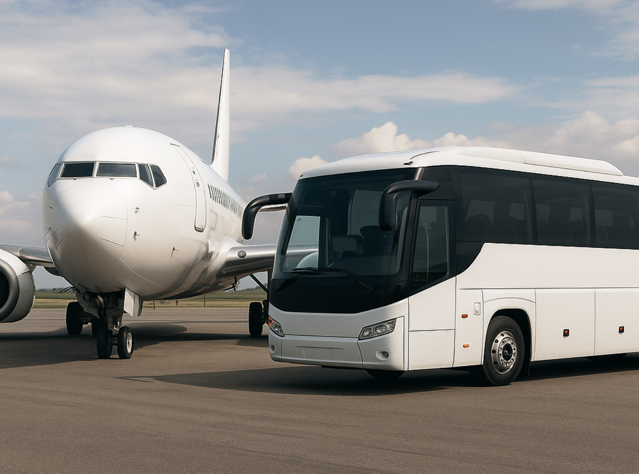 Avião e Ônibus duas realidades distintas