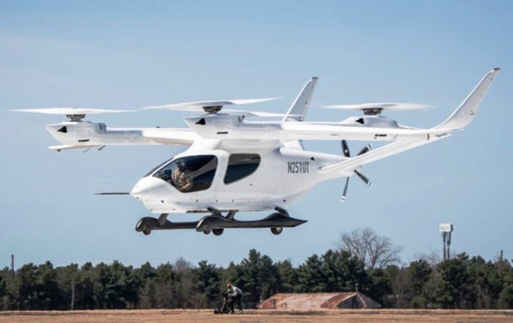 Carro Voador da BETA Tecnologie que será representado pela Líder Taxi Aviação