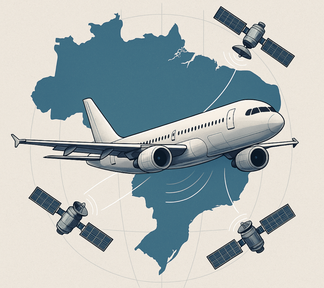 Corte de comunicação por satélite pode afetar 70% da aviação no Brasil