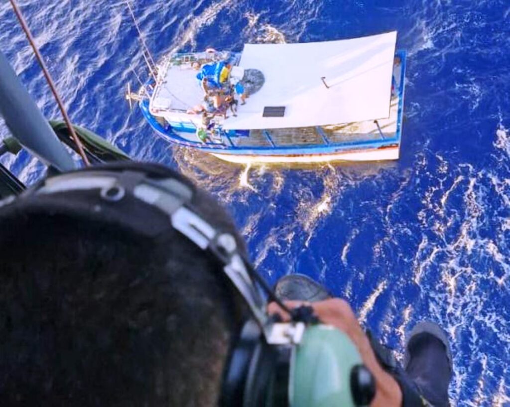 Força Aérea Brasileria resgata pescador em alto mar_Imagem FAB