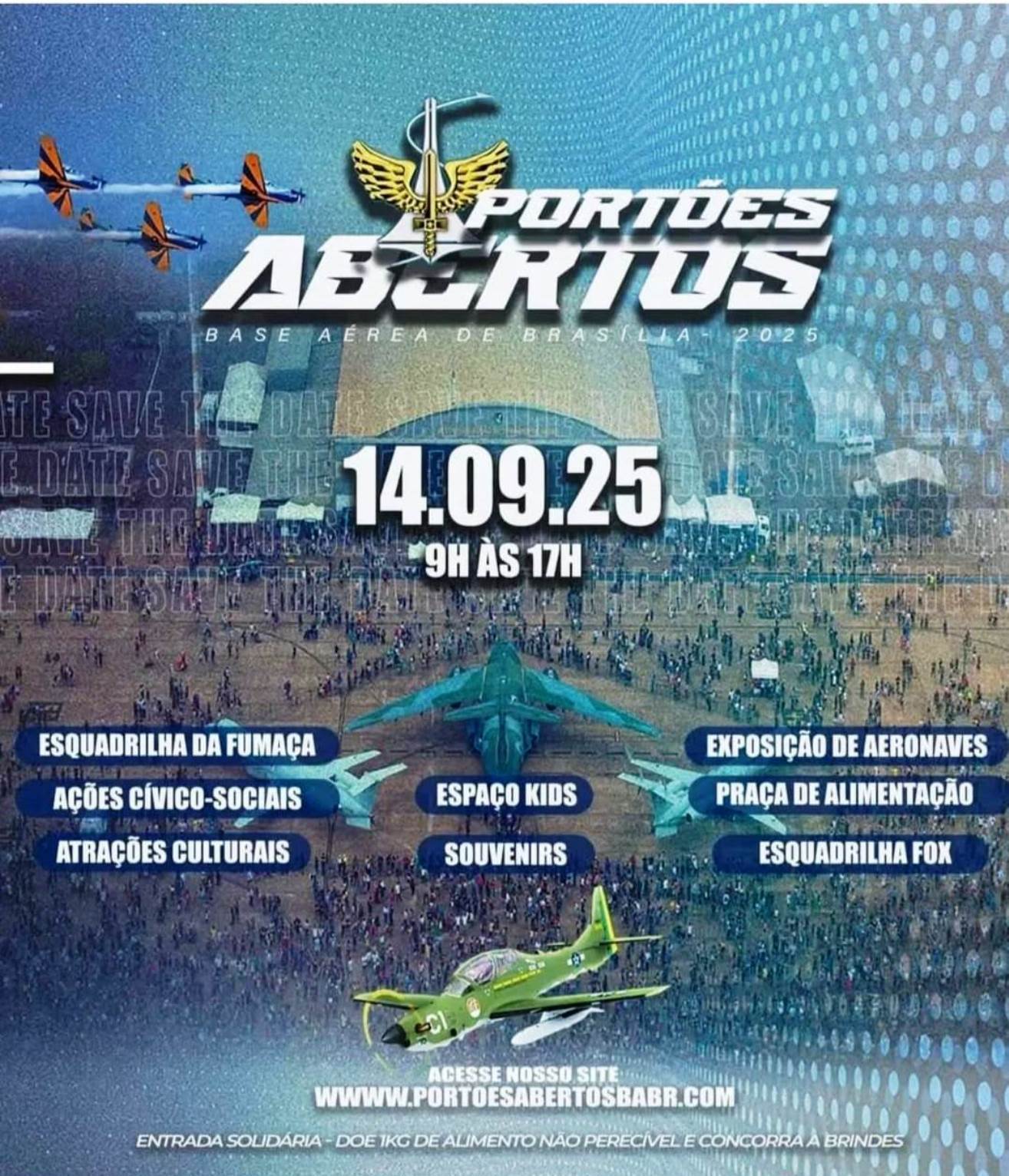 Portões Abertos da Base Aérea de Brasília 2025 Setembro_Imagem Divulgação