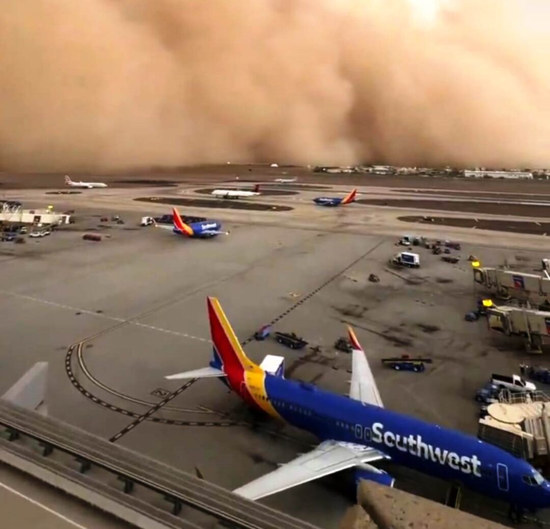 Tempestade de poeira conhecido como haboob_Imagem Internet