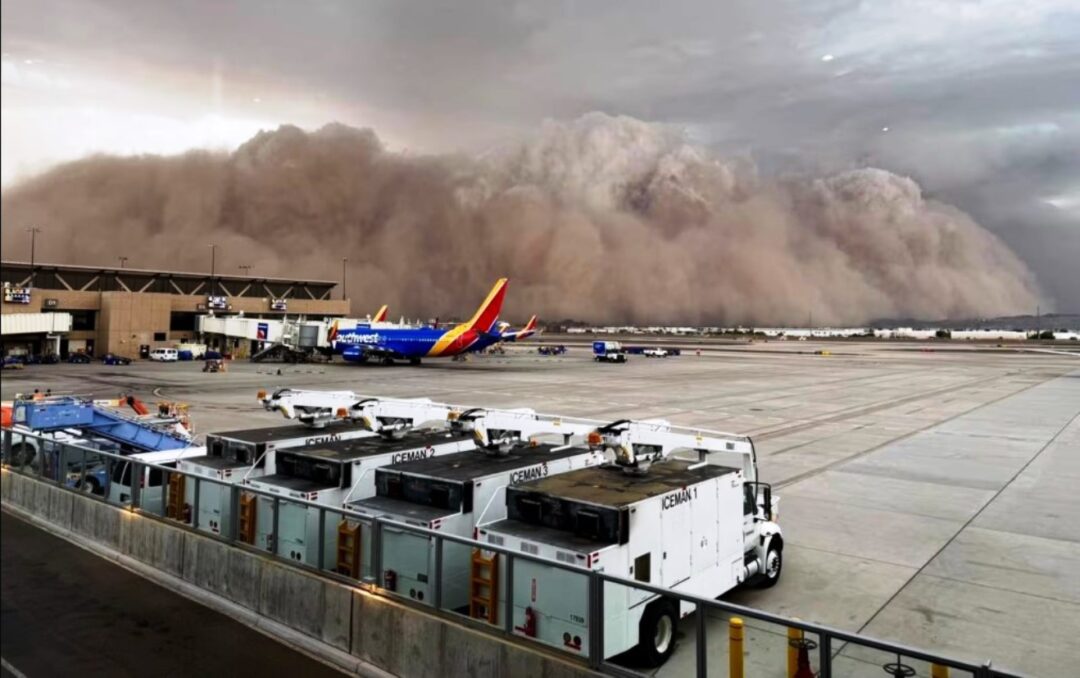 Tempestade de poeira conhecido como haboob_Imagem Internet