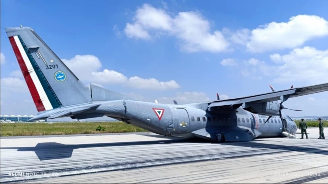 Acidente-com-Airbus-C-295M-da-Forca-Aerea-Mexicana-em-Santa-Lucia_Foto-redes-sociais