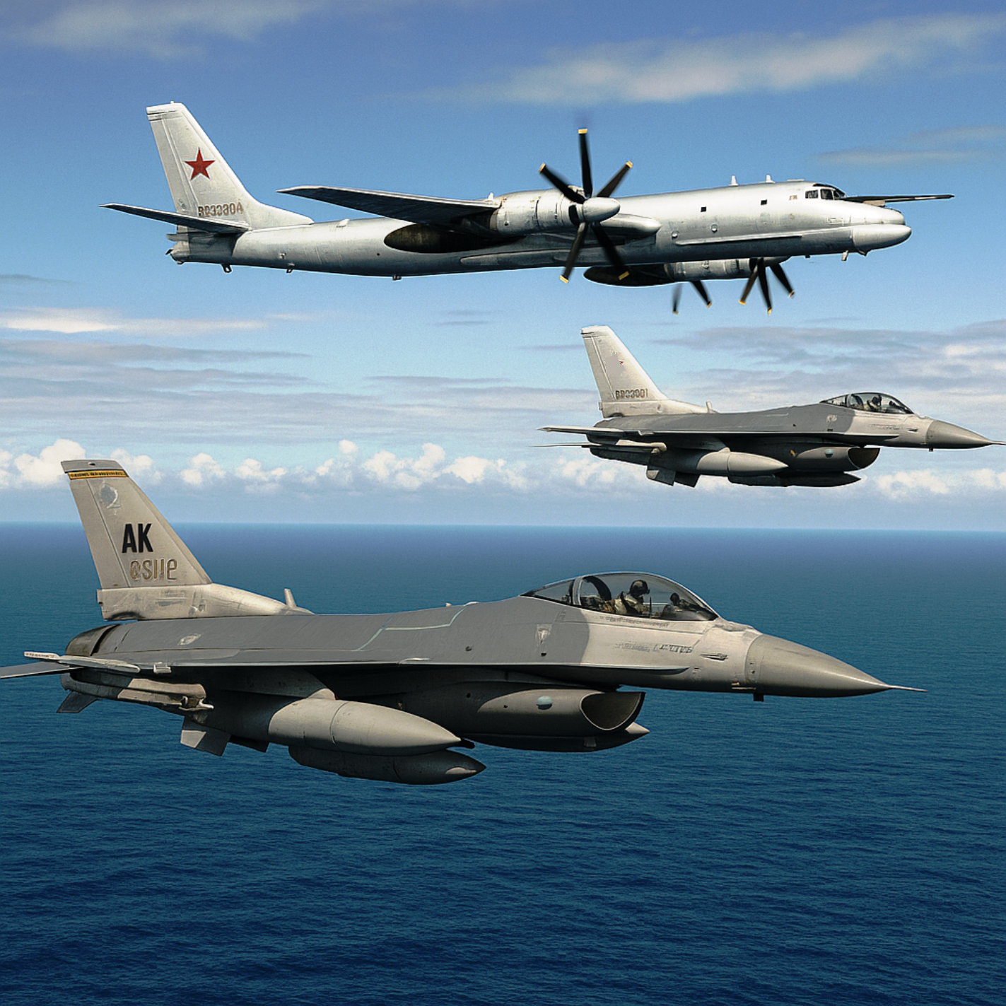 EUA interceptam 4 aviões no ALASCA_Imagem meramente ilustrativa