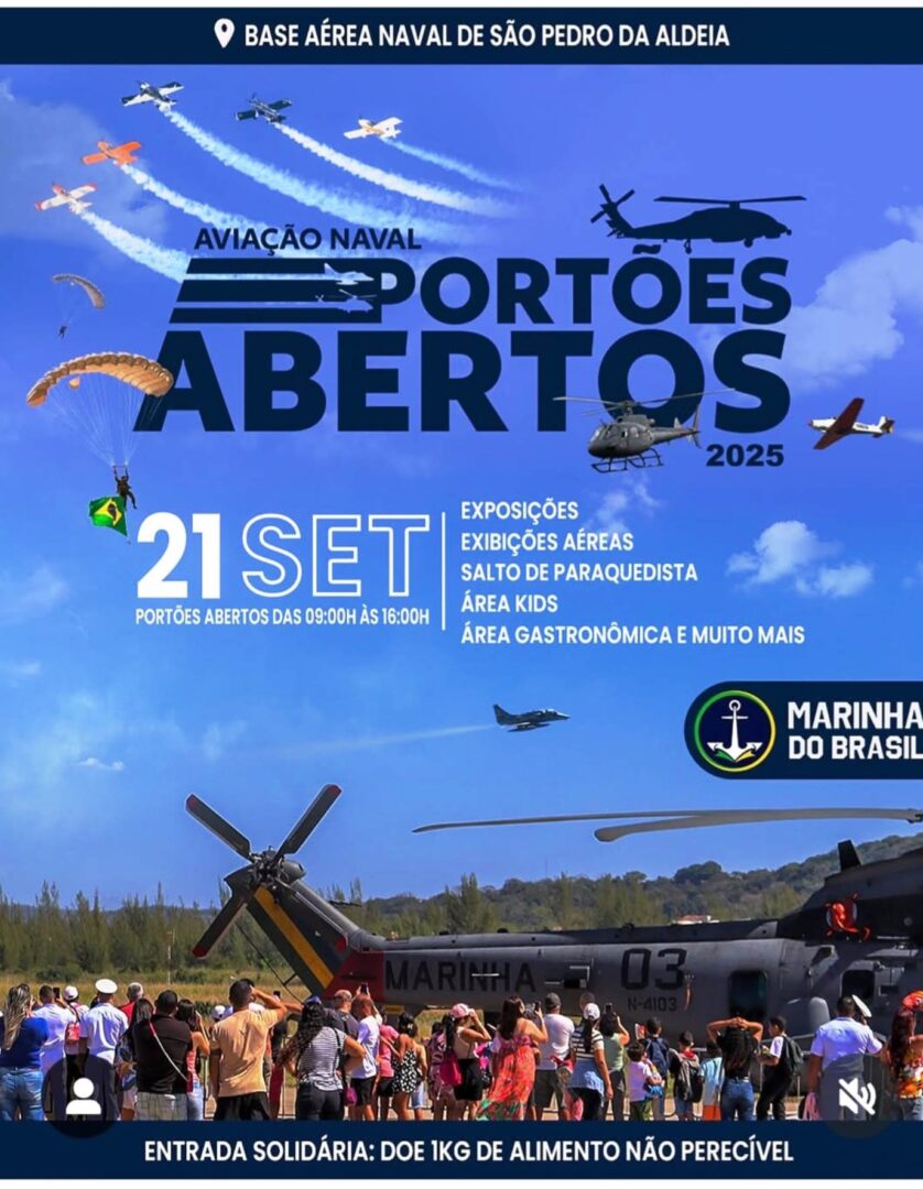 Portões Abertos da Aviação Naval 2025_Imagem Marinha do Brasil