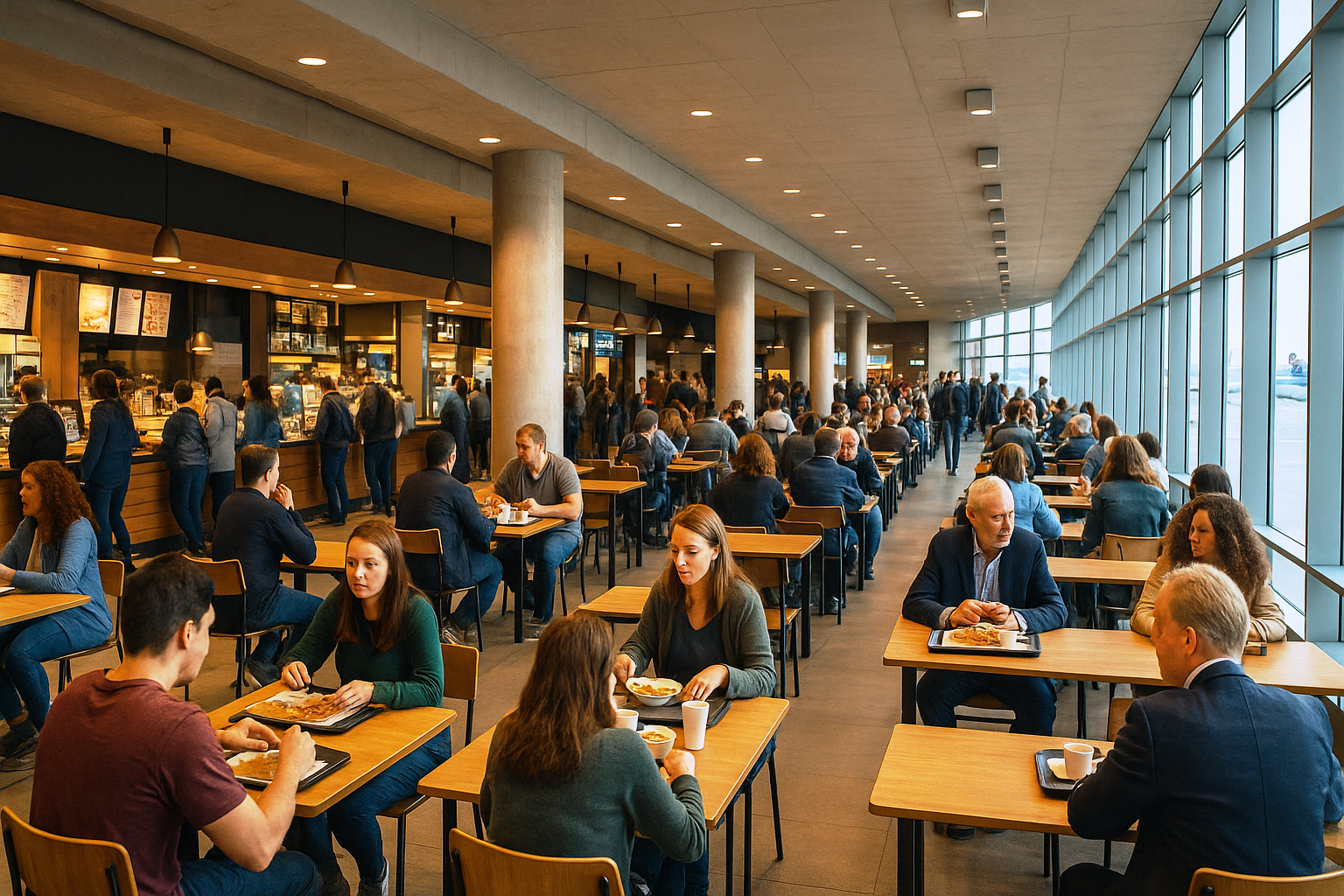 Anac diz que alimentação cara em aeroportos permite tarifas mais baixas_Imagem ilustrativa.