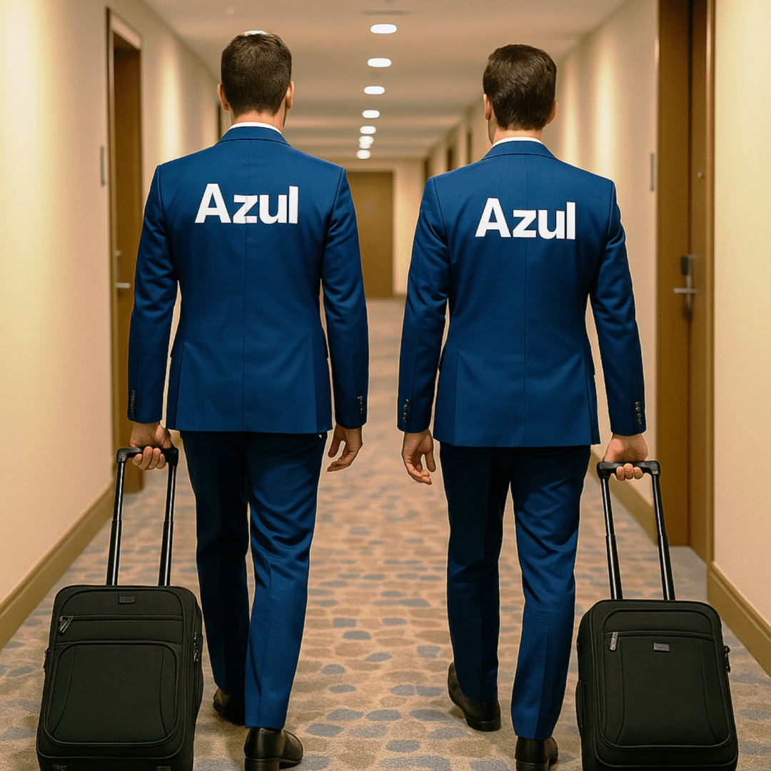 Comissários da Azul rejeitam proposta de escala amigo que previa divisão de quarto em pernoites_Imagem ilustrativa