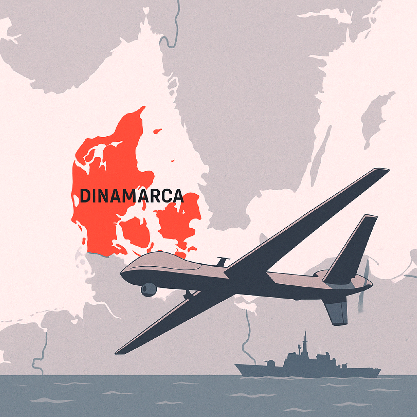 Frota Russa por estar por trás dos lançamntos dos Drones sobre a Dinamarca_Imagem Ilustrativa