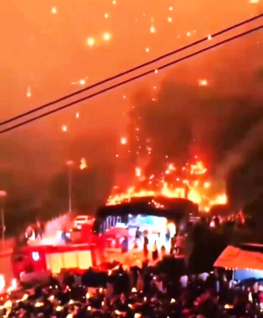 Queda de Drones na China durante um evento_Imagens da Internet