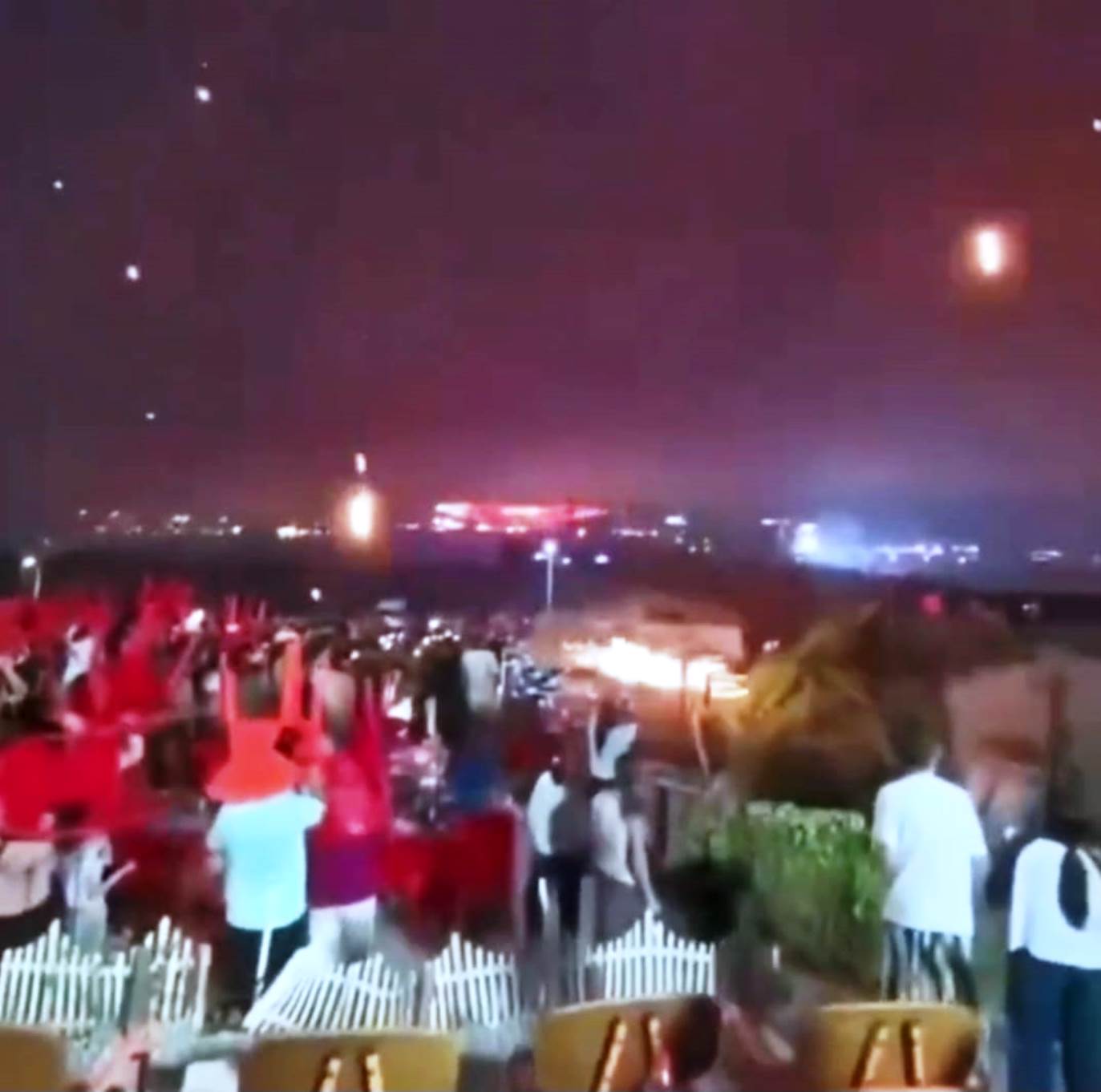 Queda de Drones na China durante um evento_Imagens da Internet
