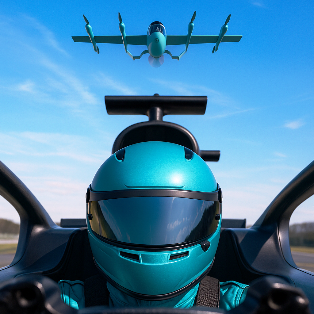 Carro voador da Eve estreia no GP São Paulo 2025 com cabine exposta em Interlagos_Imagem Ilustrativa