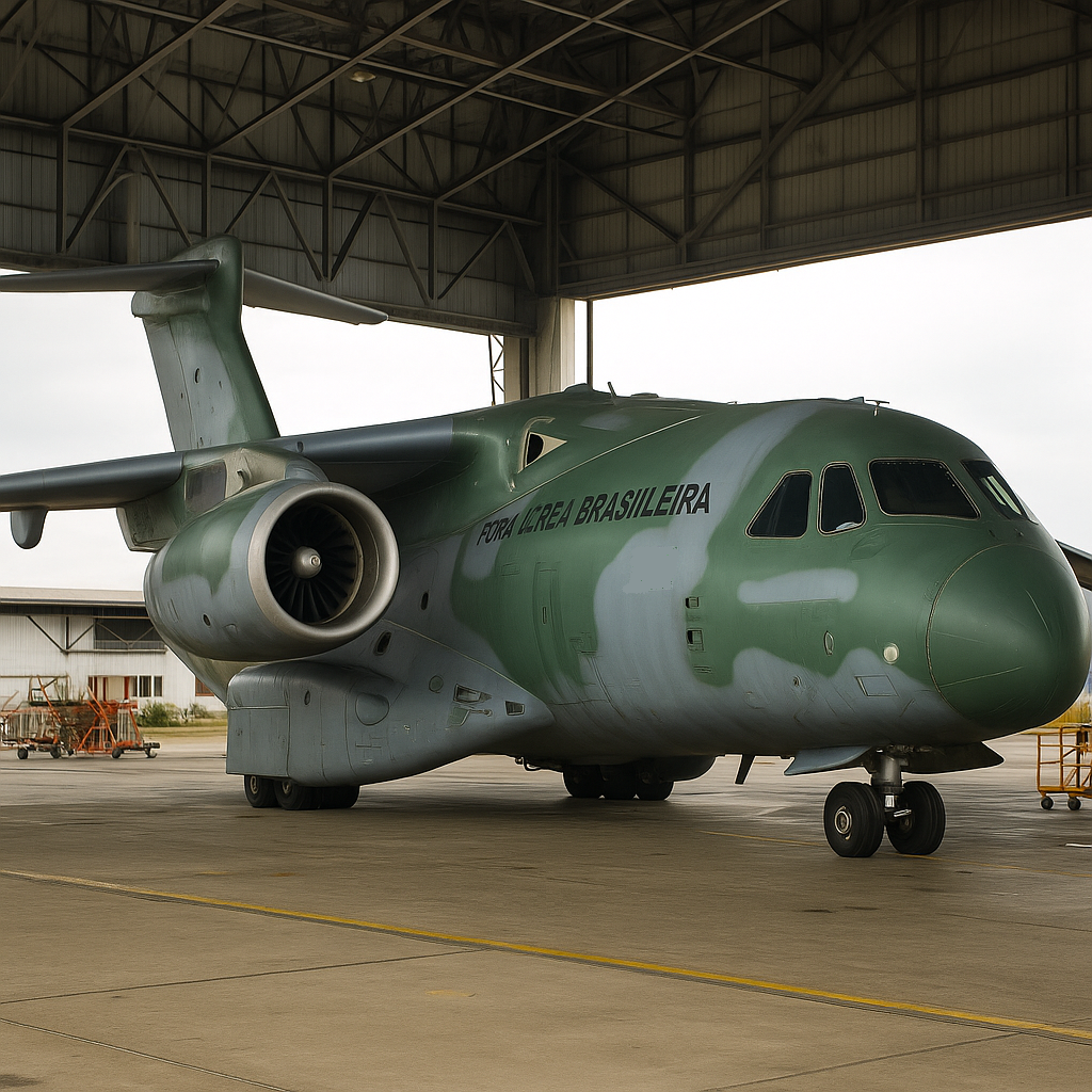 FAB confirma análise de incidente com KC-390 FAB 2859 em Ushuaia e estuda recuperação_Imagem Ilustrativa