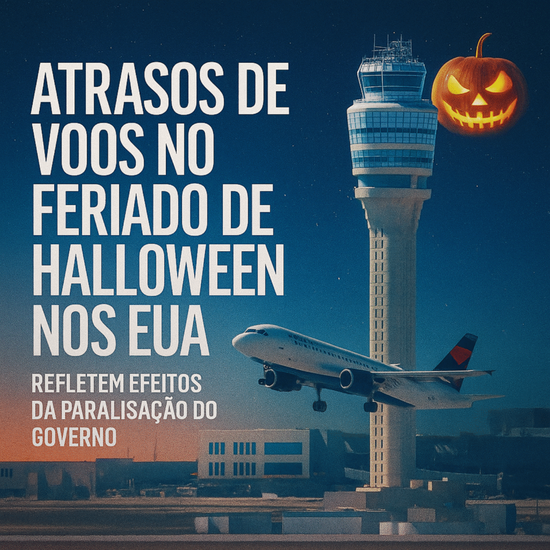 Feriado de Halloween nos EUA registra aumento de atrasos em diversos aeroportos_Imagem Ilustrativa