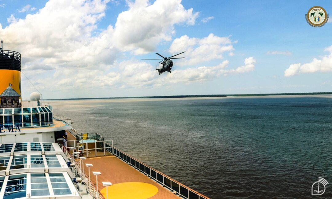 Marinha do Brasil realiza operação tática em transatlântico durante preparativos da COP30_Imagem Marinha do Brasil