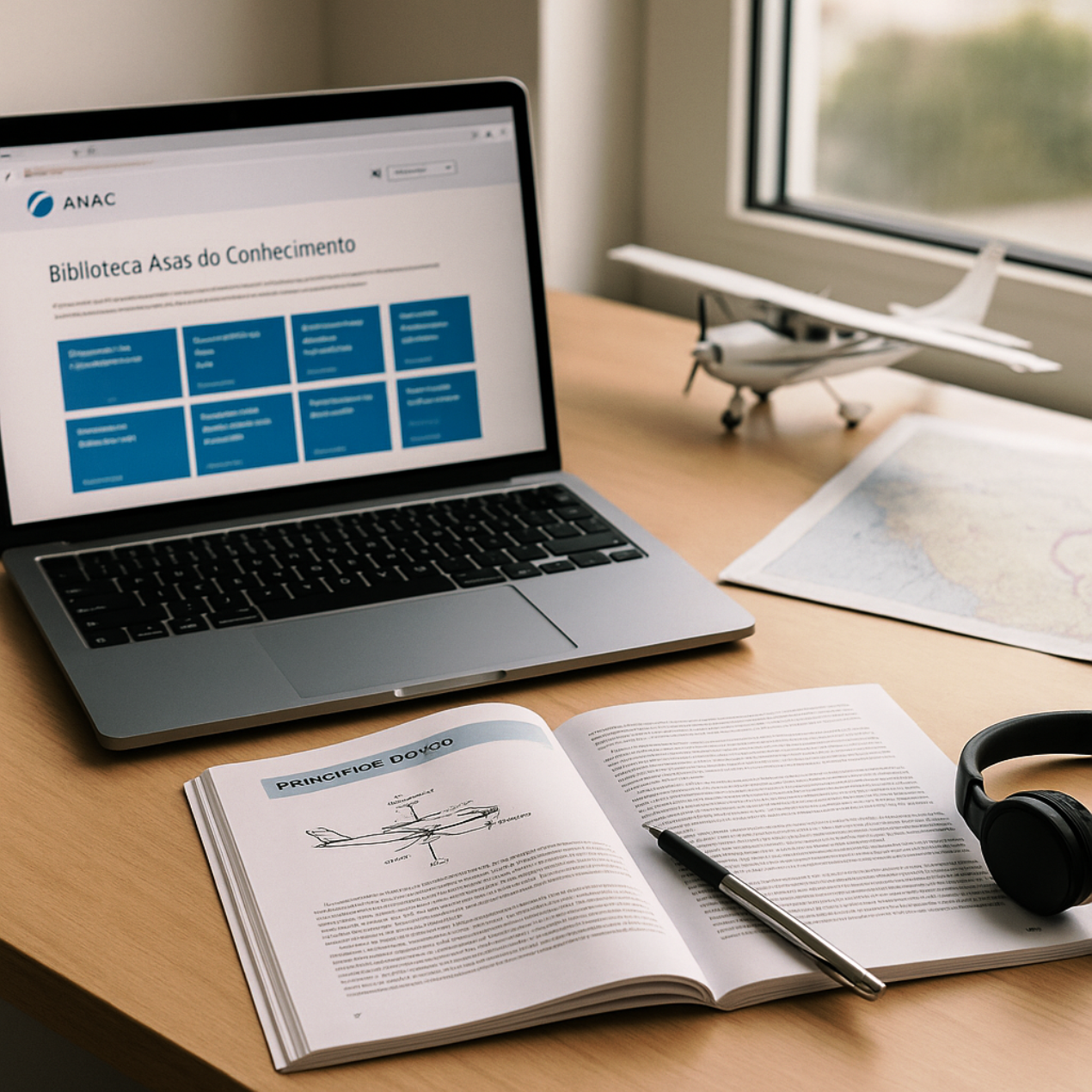 Material gratuito da Anac para piloto estude aviação civil em casa e conquiste seu certificado_Imagem Ilustrativa