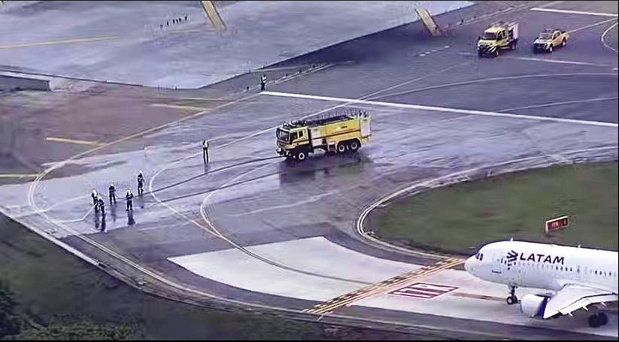 Pista do Aeroporto de Congonhas é fechada por vazamento de combustível_Imagem Internet