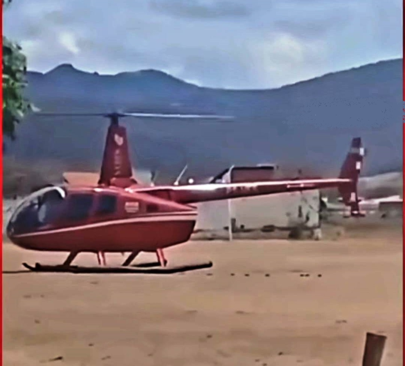 Pouso de emergência de um helicóptero em Itapiúna-CE termina em assalto_Imagem Internet
