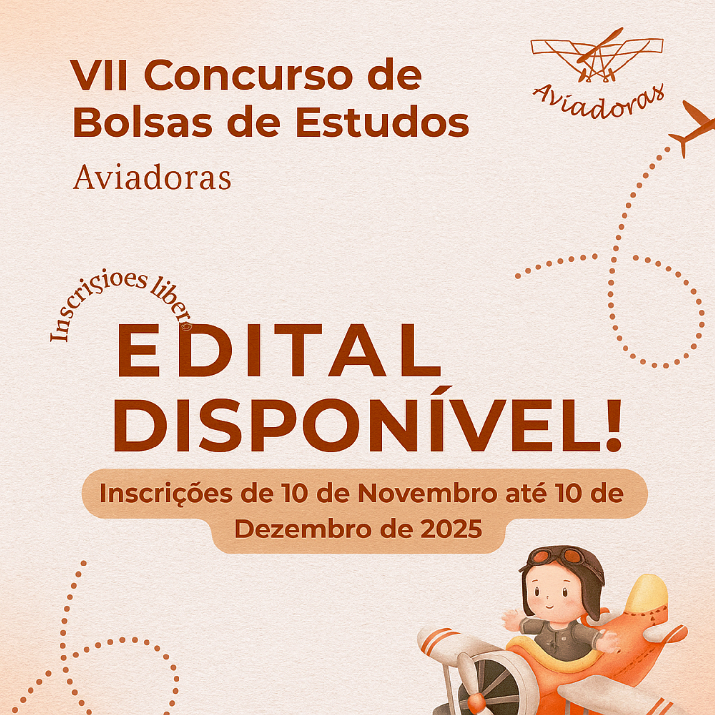 Tudo sobre o VII Concurso de Bolsas de Estudos Aviadoras e as bolsas integrais disponíveis_Imagem AVIADORAS