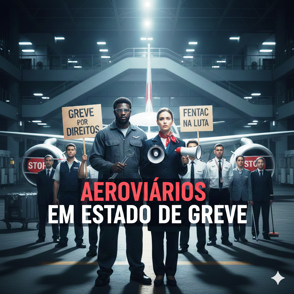 Aeroviários entram em estado de Greve_Imagem FENTAC