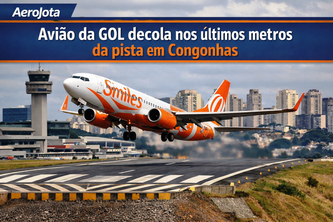Boeing 737 da GOL decola nos últimos metros da pista em Congonhas