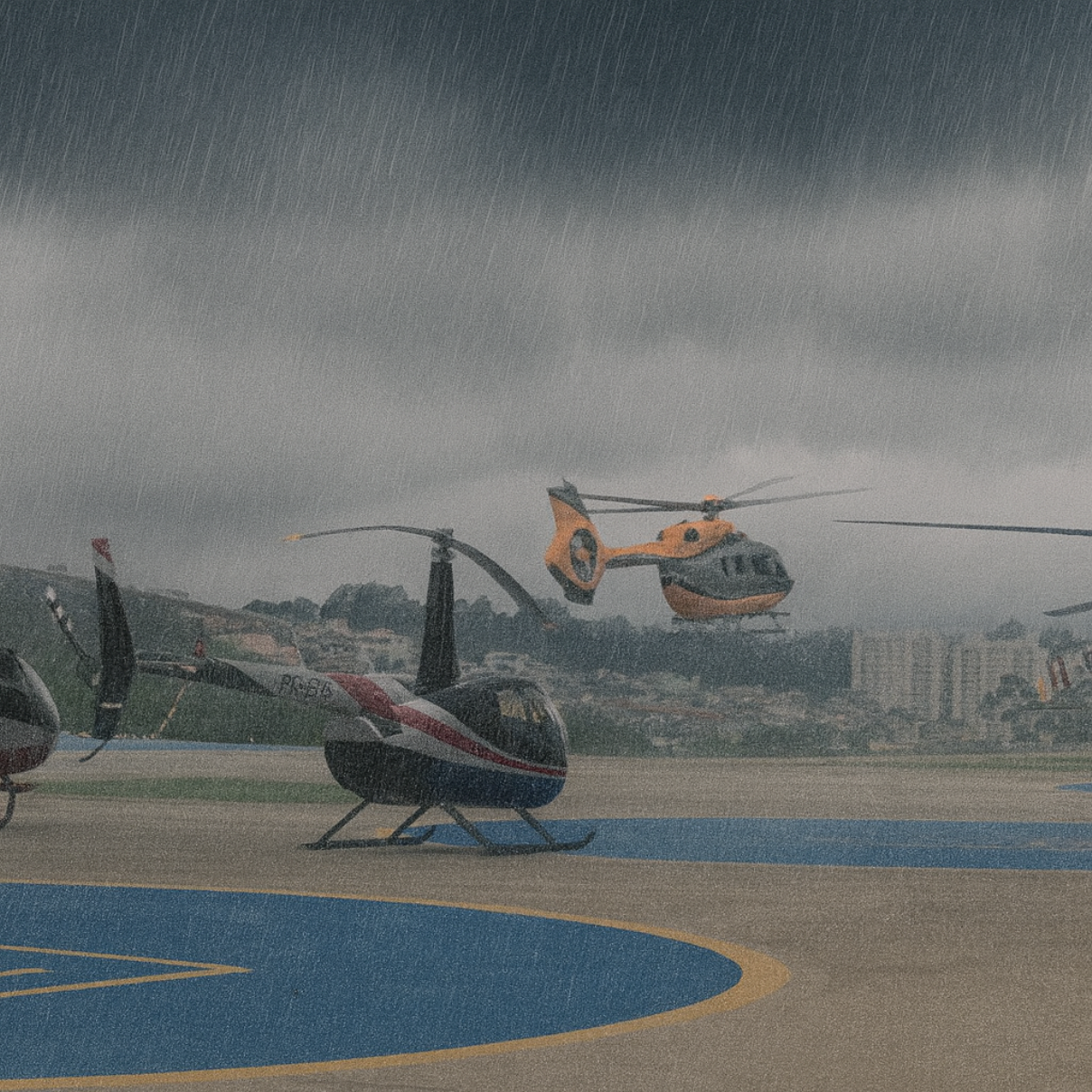 Chuva e ventos fortes em SP paralisam operações com helicópteros_Imagem Ilustrativa